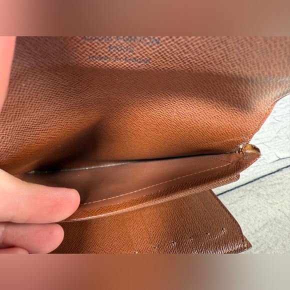 Louis Vuitton Porte Tresor Etui Papier Trifold Wallet Monogram Canvas Leather - Picture 13 of 16